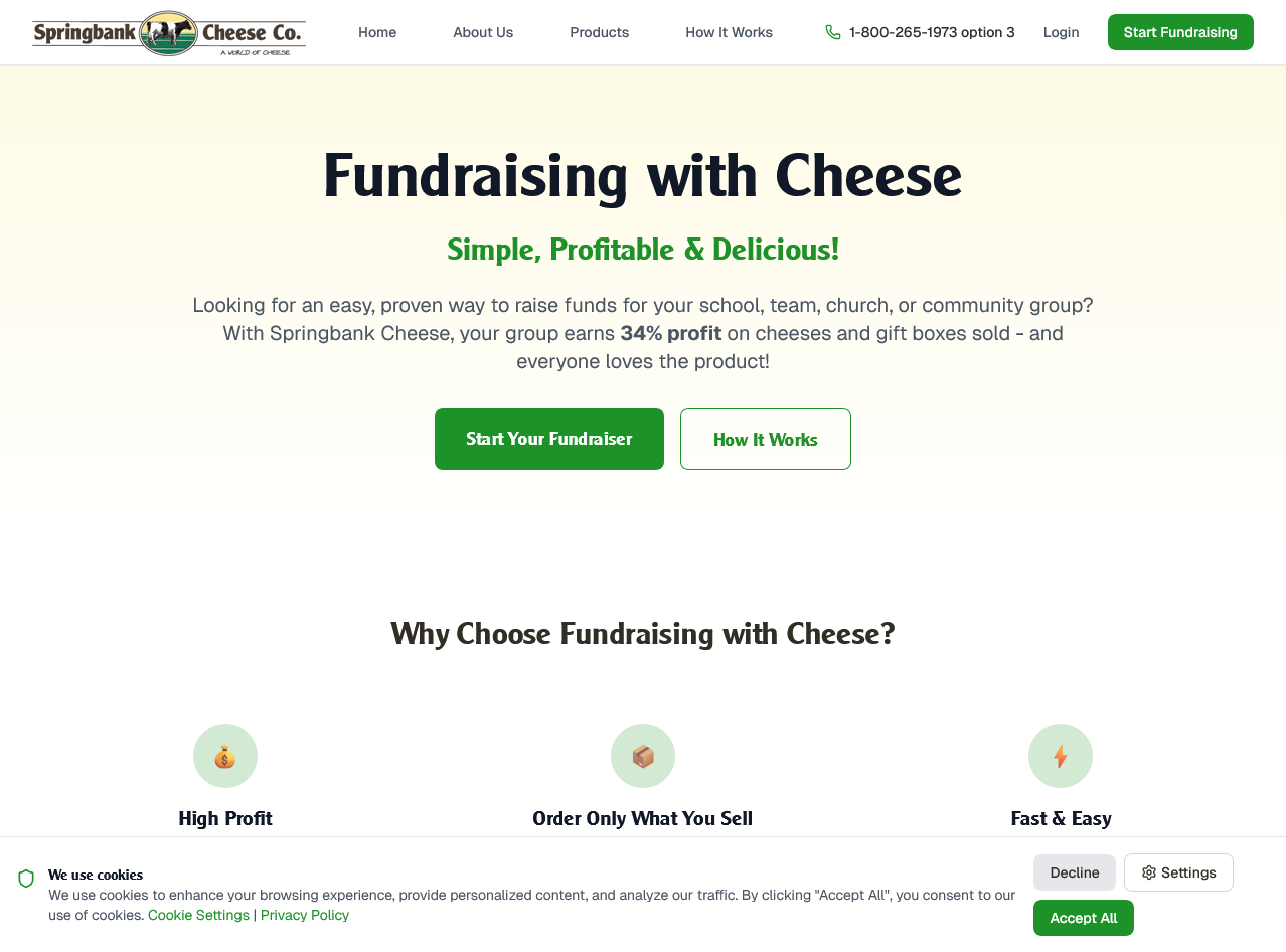 Fundraising with Cheese — built by Sunstone Soft