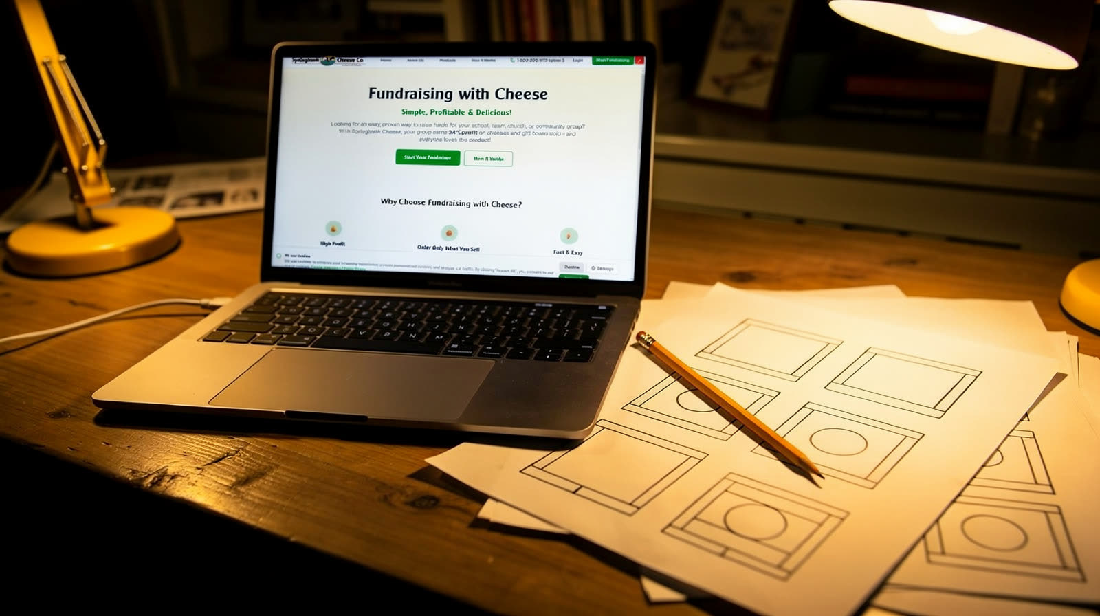 Design work in progress at the Sunstone Soft desk